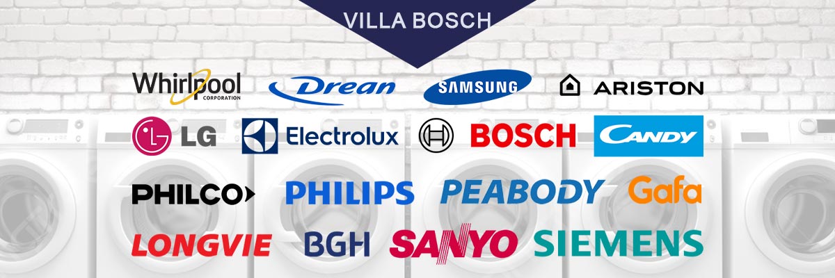 Reparación Lavarropas Marcas Drean, Samsung, LG, Candy, Whirlpool, Electrolux, Gafa, Longvie, Ariston en Villa Bosch
