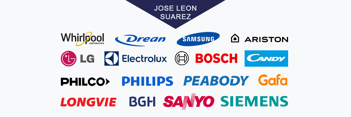 Reparación Electrodomesticos Marcas Whirlpool, Drean, Samsung, LG, Ariston, Electrolux, Bosch, Longvie, Philco, Philips, Peabody, Sanyo, Siemens, Gafa, Candy, Ranser, Aurora, Patrick, Patriot, Columbia, Codini, Mabe, Indesit y Atma en José León Suarez